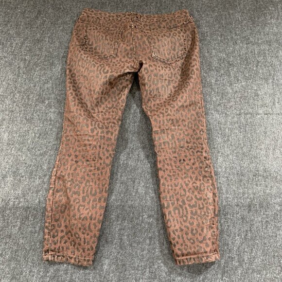 Free People animal print Low Rise jean’s Skinny Leopard Jeans size 28 E12 - Picture 8 of 8